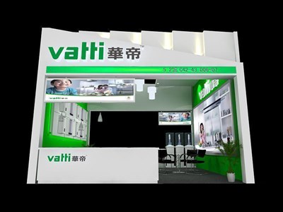 36平米展臺(tái)設(shè)計(jì)制作：二面開口/現(xiàn)代/木質(zhì)結(jié)構(gòu)/白色，為家電展展商而作（免費(fèi)使用）