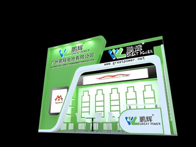18平米展臺設(shè)計(jì)制作：一面開口/現(xiàn)代/木質(zhì)結(jié)構(gòu)/綠色，為家電展展商而作（免費(fèi)使用）